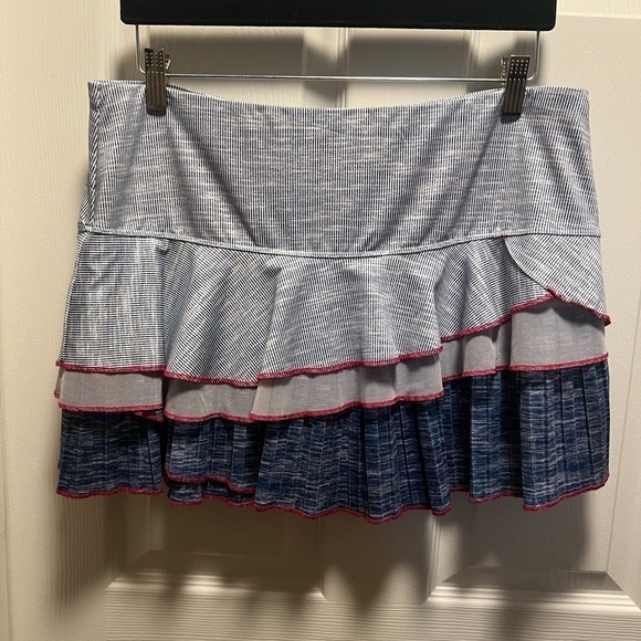 Lucky in Love | Blue Pink Tennis Skort Ruffle Sz XL - Picture 1 of 6